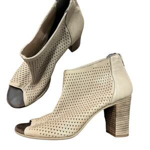 Kenneth Cole Womens Nina Open Toe High Heel Ankle Boots Size 7.5